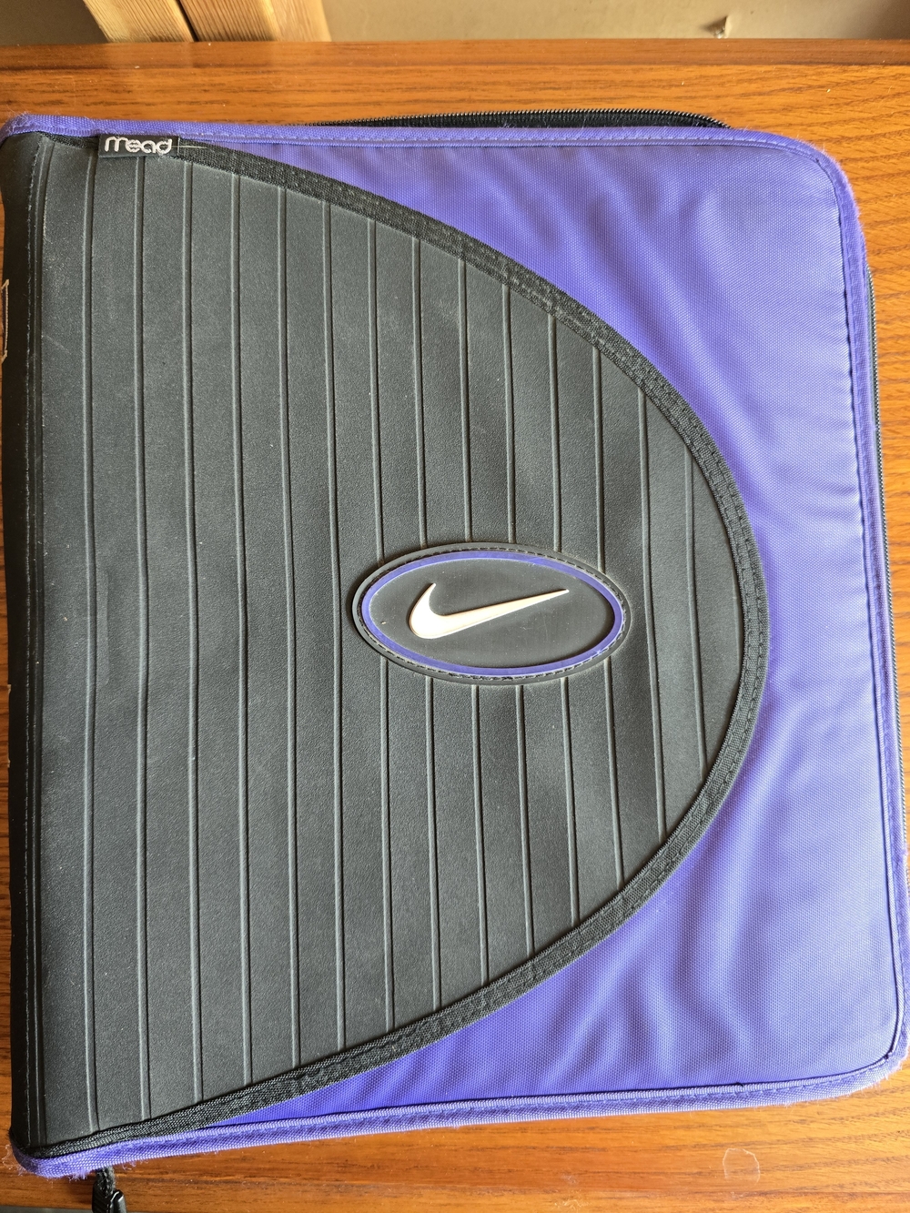 Nike Purple and Black Zippered Binder Sleeve